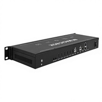 Processeur de raccordement 8K 2x3 3x2 à 6 sorties HDMI, avec fonction de raccordement de formes spéciales, stockage intégré de 64 Go, contrôleur de mur vidéo 1x3 1x4 1x5 1x6