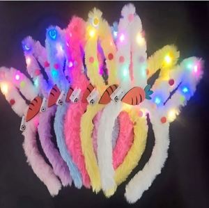 14-Light Plush Rabbit Ear Headband Small Gift with Colorful <b>Balls</b> Cartoon Rabbit Headwear Unisex Ages 5-14+ - Product Image 6