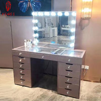 Meuble-lavabo à bas prix Table de chambre à coucher Miroir de courtoisie à LED avec gradateur tactile à lumière LED Coiffeuse de maquillage moderne