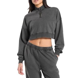 Nouvel ensemble de sport et de loisirs pour femmes en nylon personnalisé, manches longues, taille révélée et pantalon long, vêtements de sport, survêtements pour femmes - Product Image 4