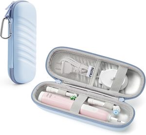 เคสแปรงสีฟันสำหรับ <span class=keywords><strong>Oral</strong></span>-<span class=keywords><strong>B</strong></span> Pro/io/<span class=keywords><strong>Philips</strong></span> Sonicare กระเป๋าเก็บแปรงสีฟันสำหรับเดินทางพร้อมกระเป๋าตาข่าย - Product Image 1