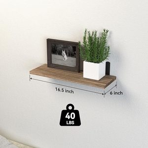 뜨거운 판매 나무 벽 선반 거실 주방 벽 보관 및 차고 보관 장착 플로팅 선반 - Product Image 3