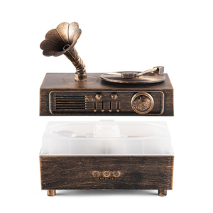 Humidificateur Gramophone Nouveauté 2024, <span class=keywords><strong>Diffuseur</strong></span> <span class=keywords><strong>de</strong></span> <span class=keywords><strong>Brume</strong></span> USB avec 7 Lumières LED Colorées, Décoration <span class=keywords><strong>de</strong></span> Bureau Vintage pour la Maison et le Bureau - Product Image 4