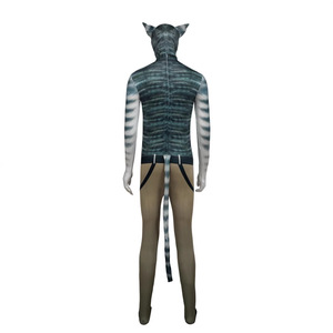 Costume Zentai personnalisé pour chat, costume intégral avec queue et oreilles, unisexe, pour fête d'Halloween, performance - Product Image 1