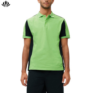 Camiseta <span class=keywords><strong>Polo</strong></span> de alta calidad Camisetas de bloque de color de manga corta de algodón para hombres <span class=keywords><strong>Polo</strong></span> - Product Image 1