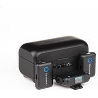 Microphone cravate sans fil Saramonic Blink500B2+ pour iPhone, Android, appareils photo reflex numériques, USB-C, streaming en direct, enregistrement YouTube