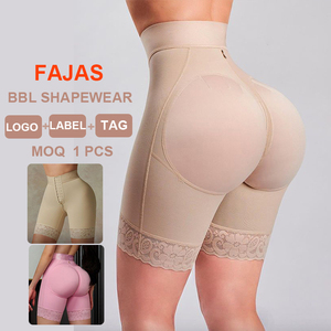 Custom BBL Shapewear Shorts Faja Colombianas Padded Shapewear Enhancer Hip High Waist Leggings Waist Trainer Shaper Butt Lifter