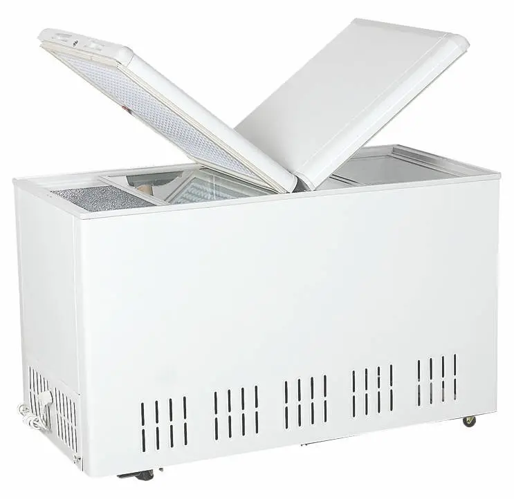 Horizontal Top Open White Wholesale Cheap Home Chest Refrigerator Case Refrigerator Deep Freezer