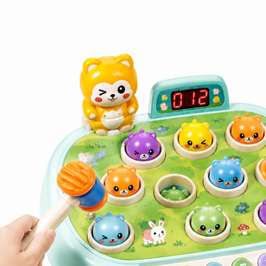Jeu de tape-taupe en plastique personnalisé avec marteau, jeu de frappe de dessin animé, jouets en plastique, service de fabrication au Vietnam pour l'éducation des enfants - Product Image 3