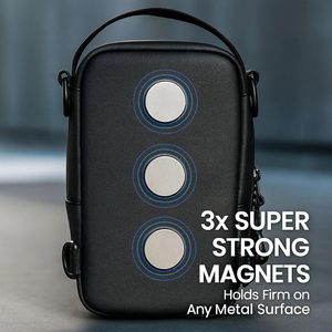 Bolsa Impermeable Pequeña Negra Magnética para Teléfono, Bolsa Deportiva con Imán para Botella de Agua, Bolsa de Gimnasio, Bolsa de Hombro, Funda - Product Image 4