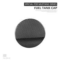Es accessoires d'intérieur de voiture réservoir de carburant de voiture en Fiber de carbone véritable pour Mustang 2015-maintenant accessoires de voiture