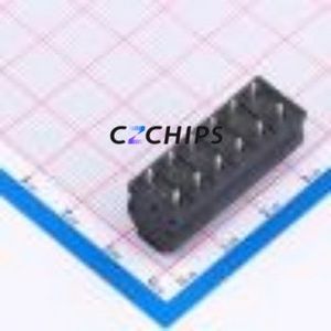 DB252-5.0-6P-BK Spring Terminal Block Through hole Component (THT),P=5mm Connector 1x6P 5mm Black 6P - Product Image 2