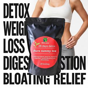 Thé Détox Minceur Naturel Moringa Feuille de Lotus Oolong pour <span class=keywords><strong>Ventre</strong></span> Plat et Perte de Poids – Cure de 28 Jours pour une Silhouette Affinée et Brûler la Graisse Abdominale - Product Image 1