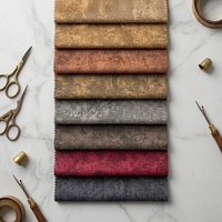 Échantillon gratuit 100% polyester tissu tricoté en velours écrasé Holland tapisserie d'ameublement imperméable pour canapé et voiture Textile de maison polyvalent