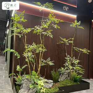 Ficus Artificial <b>Tree</b> 100cm-200cm High Simulation Soft Silk Flowers Round Base Home Decor Wedding Props - Product Image 4