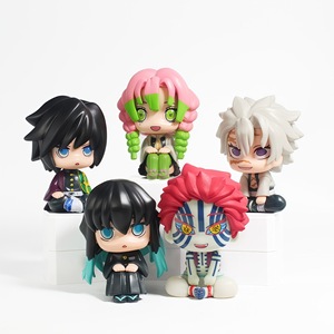<span class=keywords><strong>Figurine</strong></span> Manga 10CM Demon Shinazugawa Akaza <span class=keywords><strong>Tomioka</strong></span> Giyuu Tokitou Muichirou Q Ver. Figurines d'anime en PVC à grosse tête - Product Image 4