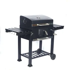 Vỉ Nướng BBQ Trong Vườn Hạng Nặng Bán Chạy Lò Nướng Than Ngoài Trời Cho Bữa Tiệc Sân Sau Xe Đẩy Nướng Thịt Ngoài Trời