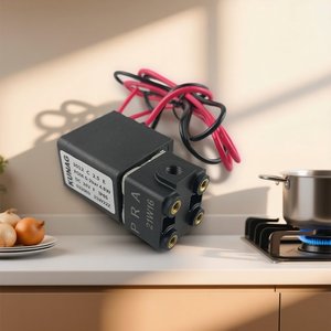 Válvula Solenoide de Tres Vías Tipo 3012-B1, Rosca M5, Inserción Superior, Fijación Inferior, Control de Alta Temperatura para Agua, Gas y Neumática - Product Image 4