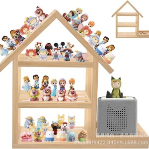 Wooden Wall Mounted Toy Storage <b>Rack</b> With Magnetic <b>Shelf</b> For Children Room Decor Figurine Display And Speaker Holder - Product Image 2