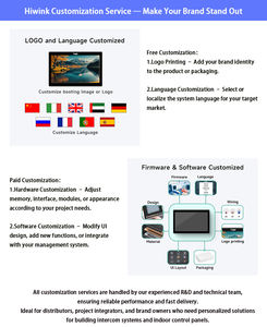Interphone vidéo intelligent Hiwink 8 pouces pour plusieurs appartements avec reconnaissance faciale, contrôle d'accès NFC, déverrouillage à distance via l'application Tuya - Product Image 5