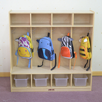 Série Ranch Enfance : Meubles de Crèche et Maternelle, Armoire à Sacs d'École pour la Maternelle