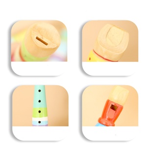 Flauta de Madera de 6 Orificios para Niños, Instrumento Musical de Juguete para Principiantes, Flauta para la Iniciación Musical - Product Image 5