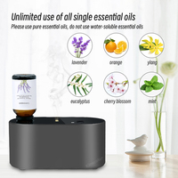 Diffuseur d'Huiles Essentielles Aromatiques USB Rechargeable 2000mAh Intelligent, Nébuliseur Automobile Sans Eau pour Maison et Bureau