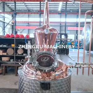 250L Best Seller Essential Oil Distillery Equipment Copper Distiller Machine For Moonshine Stills