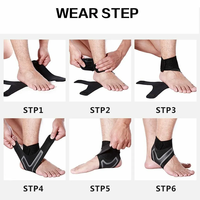 Attelle de cheville réglable en néoprène Star, support de compression pour la prévention et la protection des blessures au basketball et au volleyball