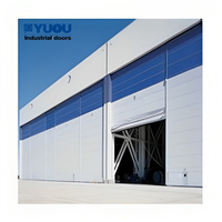 Puerta Industrial Heavy Duty, Puerta Hangar de Lona PVC con Estructura de Acero, Puerta de Aviones Extragrande para Mantenimient