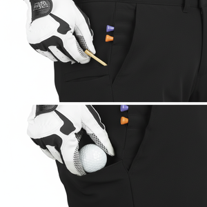 Short de golf décontracté à motif solide en coton léger et extensible à séchage rapide pour hommes, pour la randonnée en plein air et l'escalade - Product Image 1