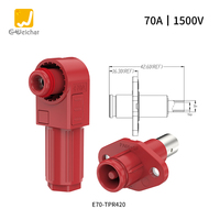Connecteur industriel étanche IP67 mâle-femelle enfichable haute intensité 50-350A 1500V pour système photovoltaïque à énergie nouvelle