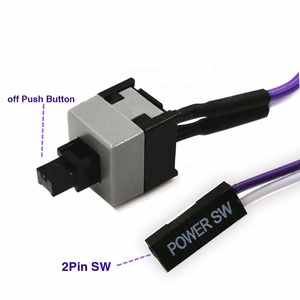 ATX-<span class=keywords><strong>Cable</strong></span> de alimentación para placa base de ordenador, botón de encendido/apagado/reinicio, <span class=keywords><strong>cable</strong></span> de repuesto para ordenador, 50cm de longitud - Product Image 2