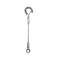 Kit de suspension pour luminaires avec pinces à câble en acier inoxydable