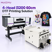 Imprimante DTF 4 têtes I3200 600 mm pour transfert sur tissu A1, machine d'impression de vêtements (T-shirts, sweats à capuche) avec film PET, certifiée CE, pour Hansen Board