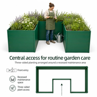 SEEYES Jardinière Modulaire Commerciale en Métal pour Extérieur, en Acier Galvanisé, Jardinière Paysagère, Taille Personnalisée, Fabrication OEM ODM