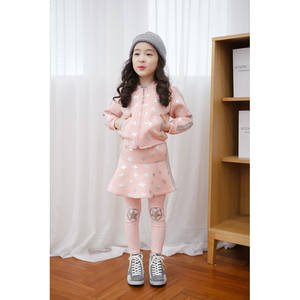 Ropa al por Mayor para Niños Pequeños, Leggings de Encaje con Volantes de Nailon y Spandex para Niñas - Product Image 3