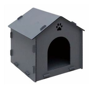 Maisonnette pour animaux de compagnie Villa 1,5 x 1,5 pieds, abri extérieur imperméable en plastique pour chiens et chats de petite race - Product Image 1