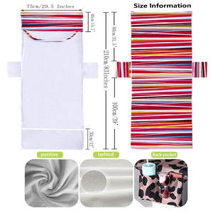 Couverture de serviette de chaise longue en microfibre imprimée en 3D pour <span class=keywords><strong>piscine</strong></span> et jardin <span class=keywords><strong>d</strong></span>'hôtel Couverture de chaise de plage rayée avec poches latérales Serviette de plage - Product Image 3