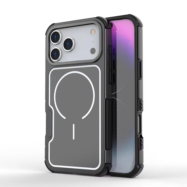 Color Contrast Shockproof Wireless Charging Anti-Scratch Phone Case for iPhone 16 17 18 ProMax 17 Air Bumper Back Cover