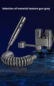 Черный Ручной смеситель для душа из нержавеющей стали - Product Image 2