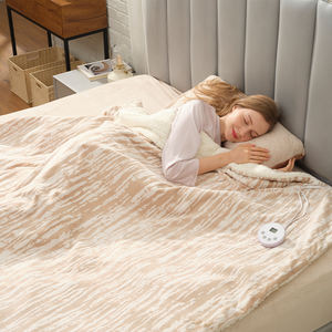 Precio competitivo, 10 opciones de interruptores Milk Fleece + Sherpa, manta eléctrica lavable, alfombra calefactable para dormir bien - Product Image 6