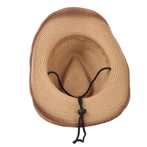 Cowboy <b>Hat</b> <b>Straw</b> Wide Brim Adjustable Unisex Outdoor Spring Summer Fashion Sun Protection <b>Hat</b> - Product Image 4