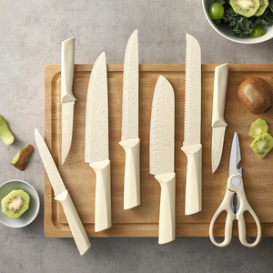 Ensemble <span class=keywords><strong>de</strong></span> couteaux <span class=keywords><strong>de</strong></span> cuisine en acier inoxydable personnalisé <span class=keywords><strong>de</strong></span> 15 pièces avec bloc en <span class=keywords><strong>bois</strong></span>, couteaux <span class=keywords><strong>de</strong></span> chef multifonctionnels, couteaux <span class=keywords><strong>à</strong></span> découper, couteaux <span class=keywords><strong>à</strong></span> pain et <span class=keywords><strong>ciseaux</strong></span> - Product Image 2