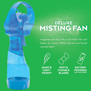 Ventilador de mano portátil mini con pulverizador de agua, a pilas, para verano, viajes y exteriores, al por mayor - Product Image 3