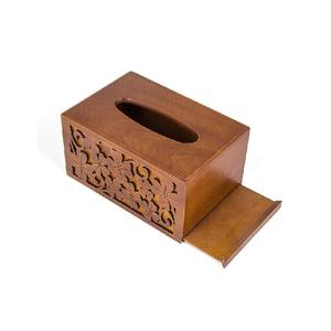 Boîte à mouchoirs rectangulaire multifonctionnelle en bois massif de qualité supérieure avec logo personnalisé, design moderne pour usage domestique et commercial - Product Image 6