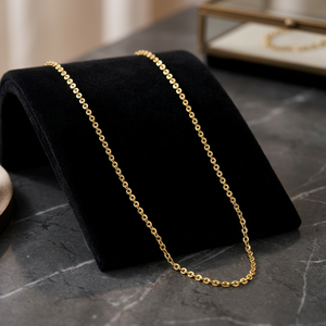 Cadena de Cable Chapada en Oro de 14K, 18K, 24K al por Mayor, Diseño Moderno de Cadena de Cable Chapada en Oro, Cadenas de Moda, Collares - Product Image 1