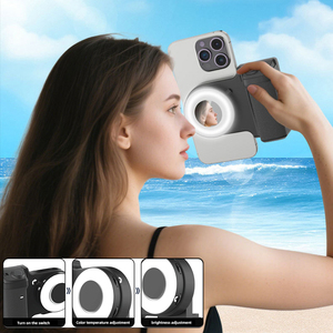 Magnetisches LED-Füllicht Selfie-Griff Handyhalterung Fernbedienung ABS-Material Kompatibel mit <span class=keywords><strong>iPad</strong></span> Tragbar Flexibel für Bett und Schreibtisch - Product Image 1