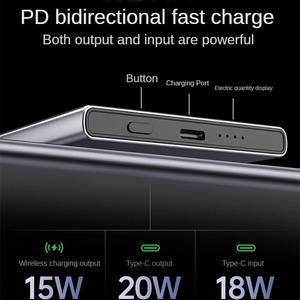 Power Bank Magnético Ultrafino 5000mAh 10000mAh para <span class=keywords><strong>iPhone</strong></span> Cargador Inalámbrico Rápido Estaciones de Energía Portátiles para Teléfono Móvil - Product Image 4