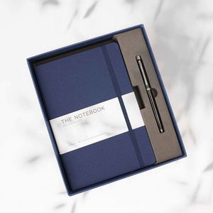 A5 Printed Logo Customized PU Leather Diary Daily Monthly <b>Planner</b> <b>Journal</b> Pu Hardcover Notebook Gift Box Set With Pen - Product Image 6